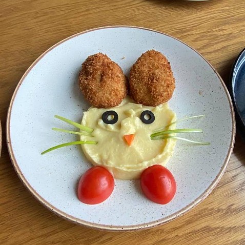 Куриные котлеты с пюре