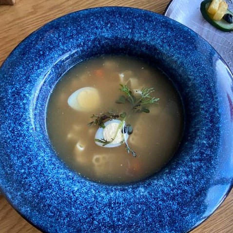 Куриный суп с буковками