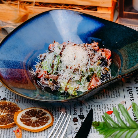 Салат с языком